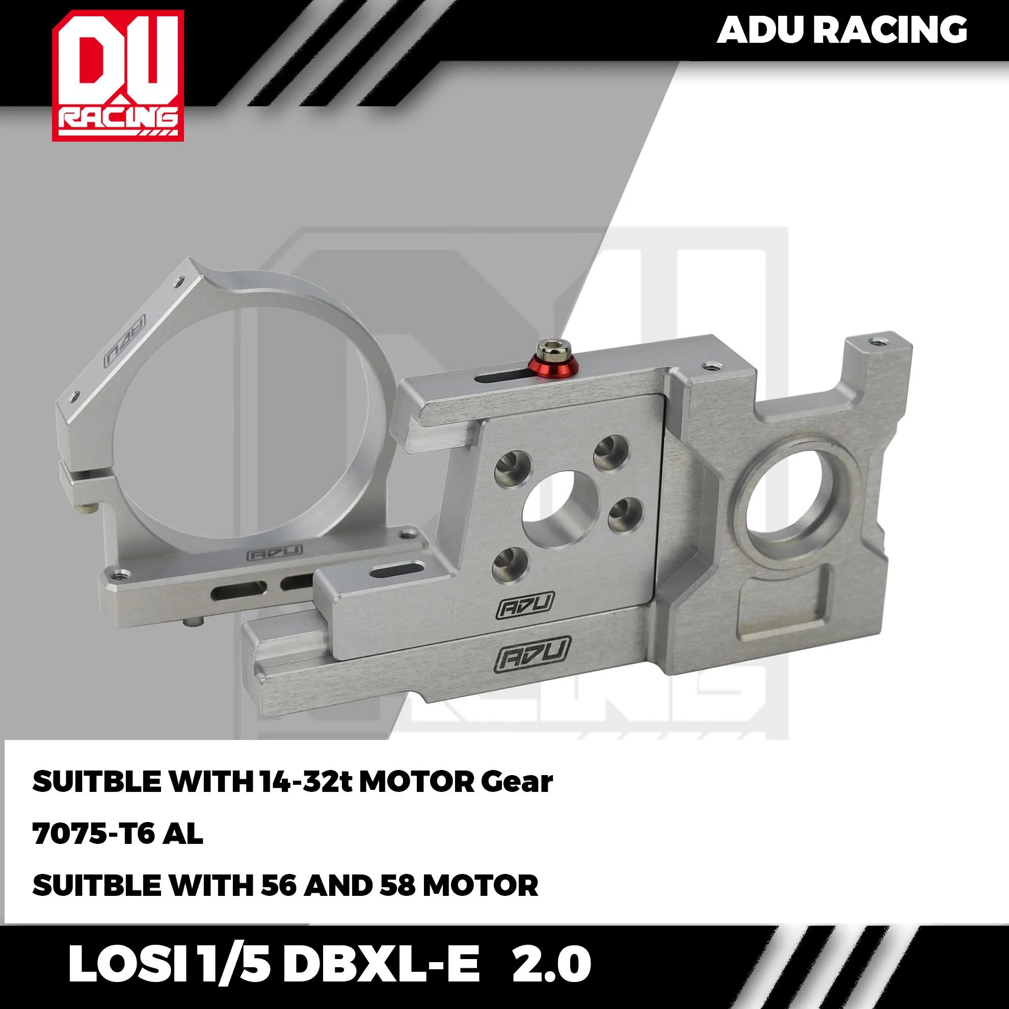 ADU 레이싱 모터 마운트 세트 및 테일 후프, LOSI 1/5 DBXL-E 2.0 LOS252064 용, 7075-T6